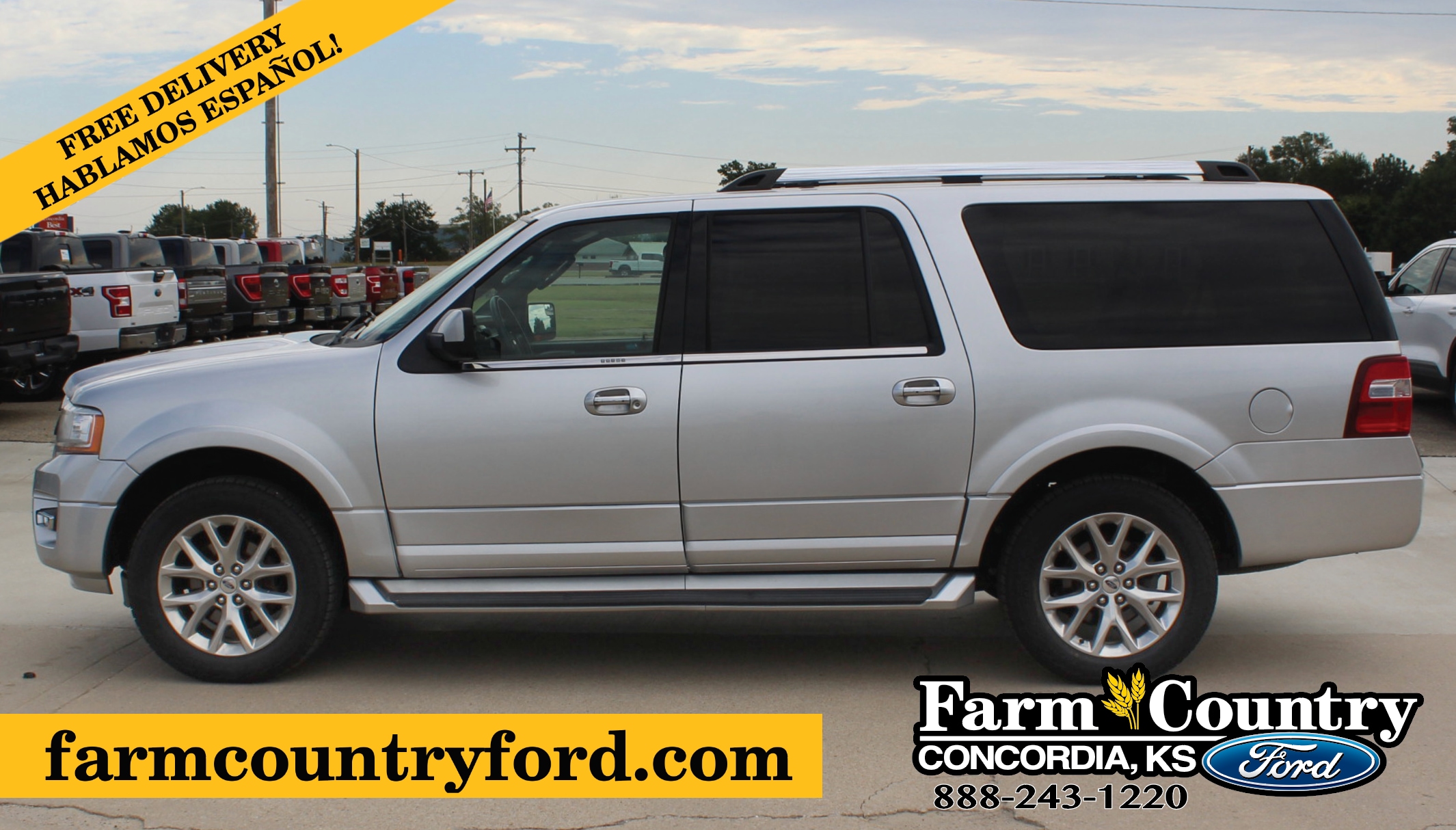 Used 2017 Ford Expedition Limited with VIN 1FMJK2AT4HEA12536 for sale in Concordia, KS