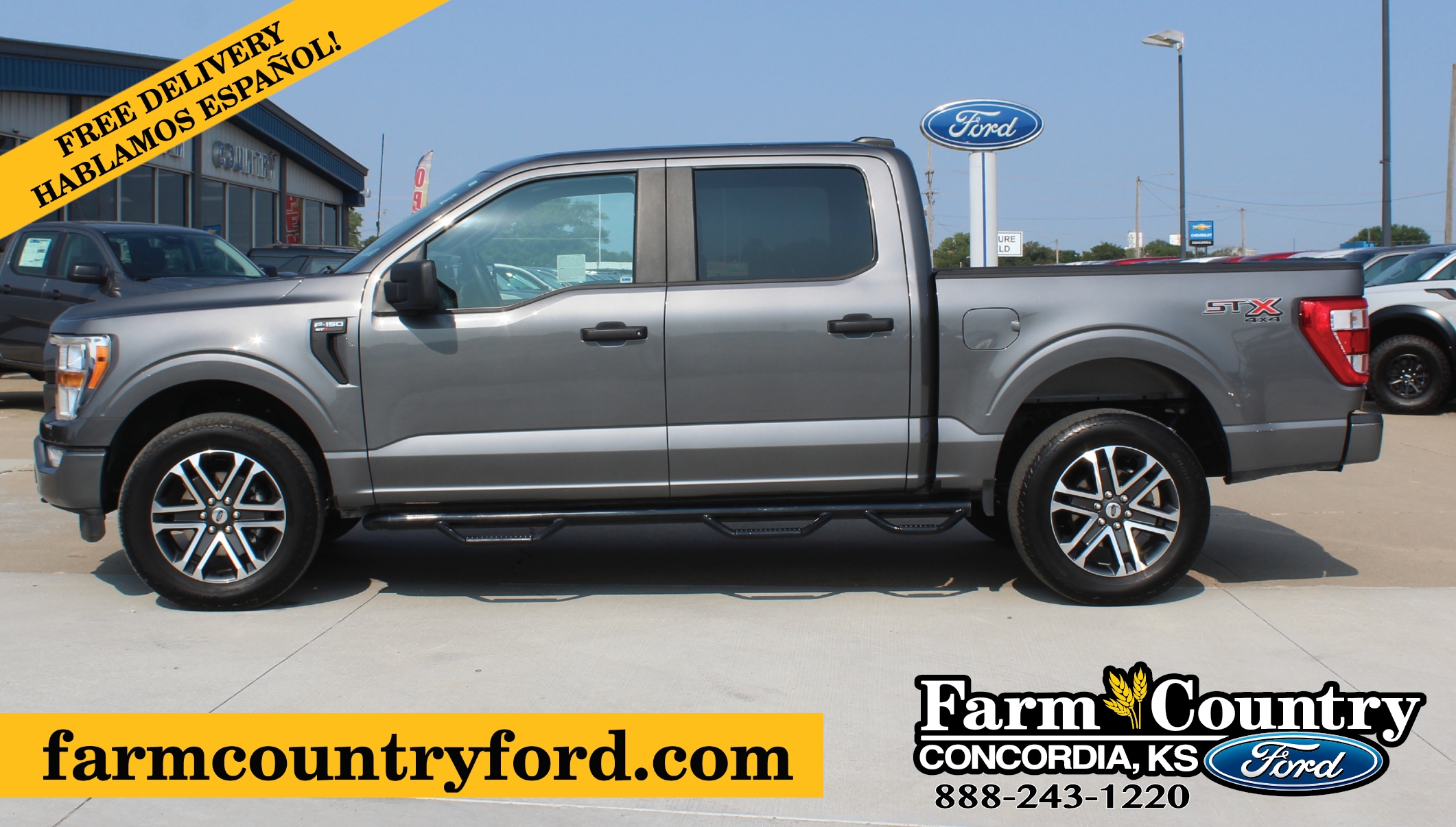 Used 2022 Ford F-150 XL with VIN 1FTFW1E58NKF03189 for sale in Concordia, KS