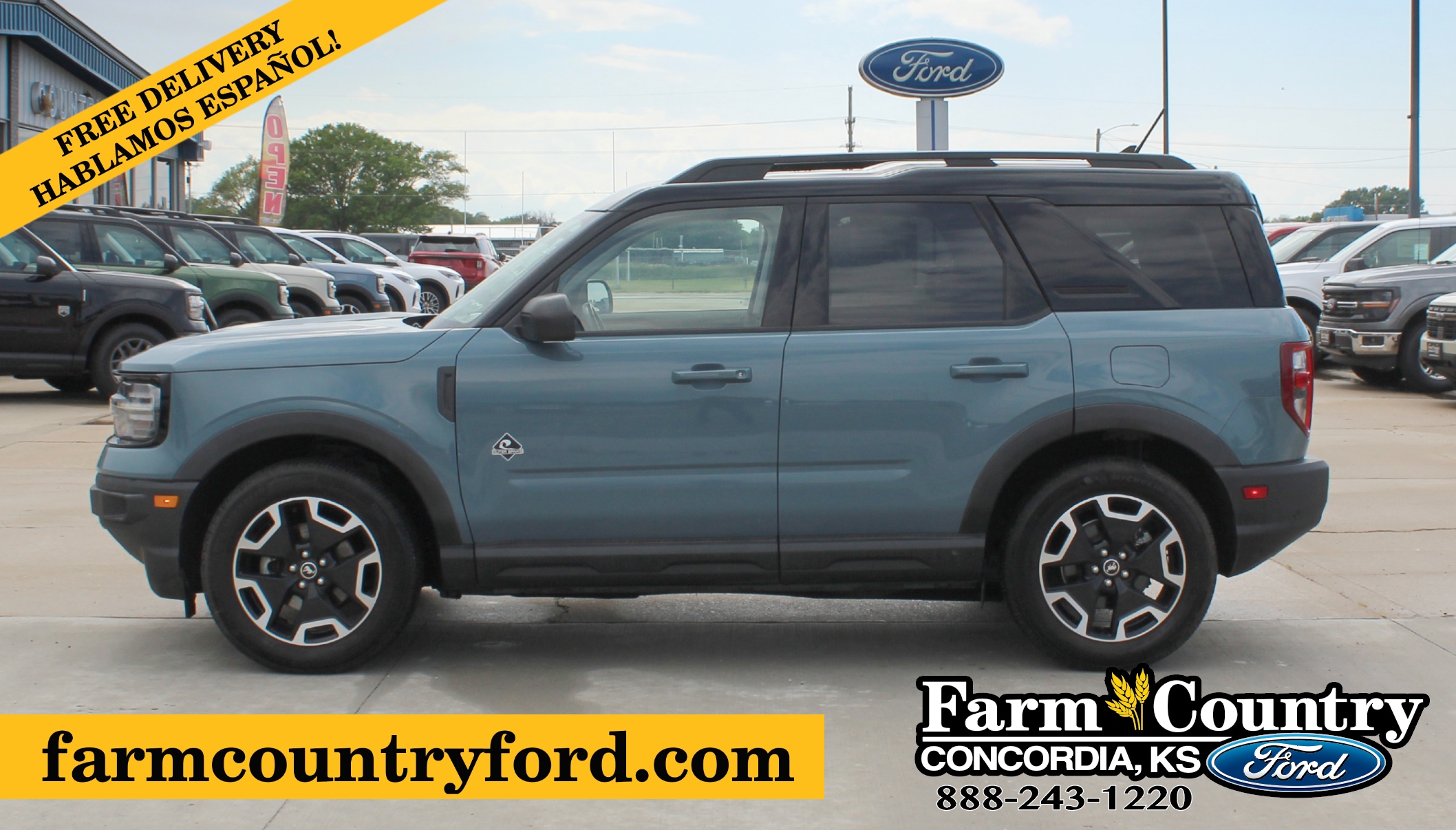 Used 2021 Ford Bronco Sport Outer Banks with VIN 3FMCR9C65MRB29506 for sale in Concordia, KS