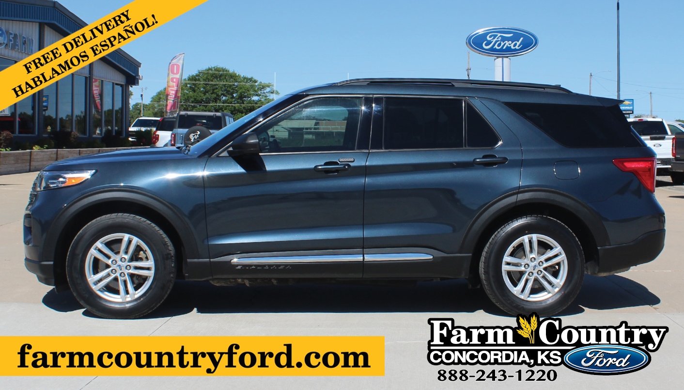 Used 2022 Ford Explorer XLT with VIN 1FMSK8DH4NGA22403 for sale in Concordia, KS