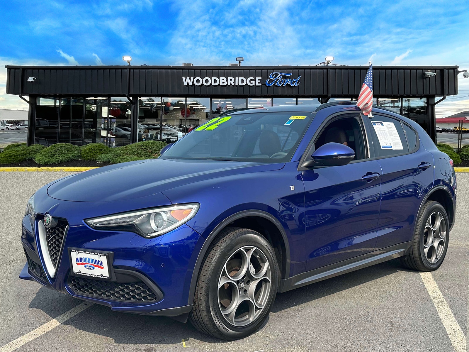 Used 2022 Alfa Romeo Stelvio Ti with VIN ZASPAKBN6N7D24477 for sale in Iselin, NJ