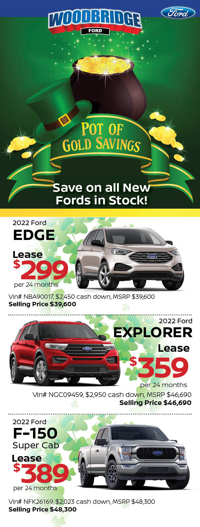New Ford Vehicle Specials at Woodbridge Ford Woodbridge Ford