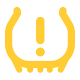 Ford Tire Pressure (Solid) Light Symbol