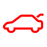 Ford Swing Gate Release / Trunk Ajar Light Symbol