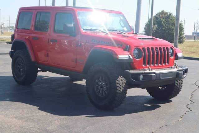 Used 2022 Jeep Wrangler Unlimited Rubicon 392 with VIN 1C4JJXSJ5NW124821 for sale in Carthage, MO