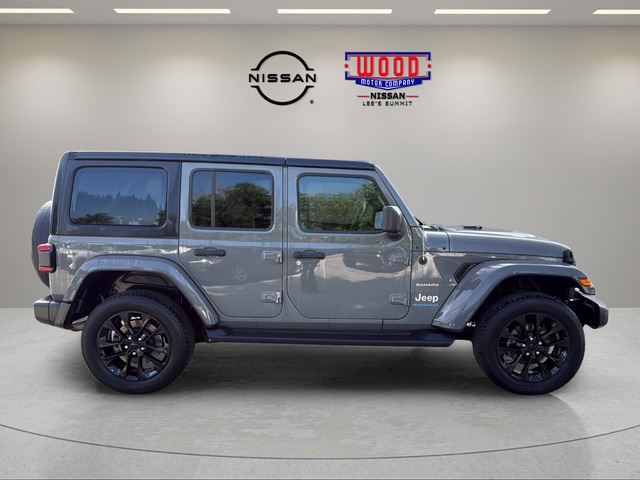 Used 2023 Jeep Wrangler 4xe Sahara 4XE with VIN 1C4JJXP69PW604688 for sale in Kansas City