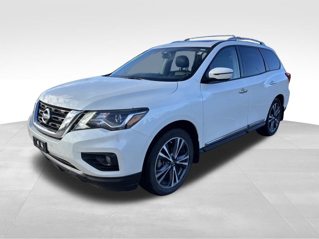 Certified 2018 Nissan Pathfinder Platinum with VIN 5N1DR2MM5JC621844 for sale in Kansas City