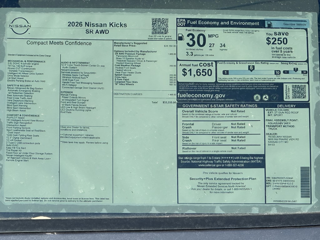 2026 Nissan KICKS SR AWD - Photo 13