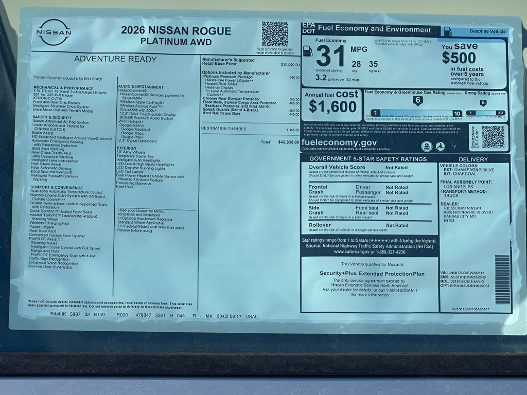2026 Nissan Rogue Platinum - Photo 16