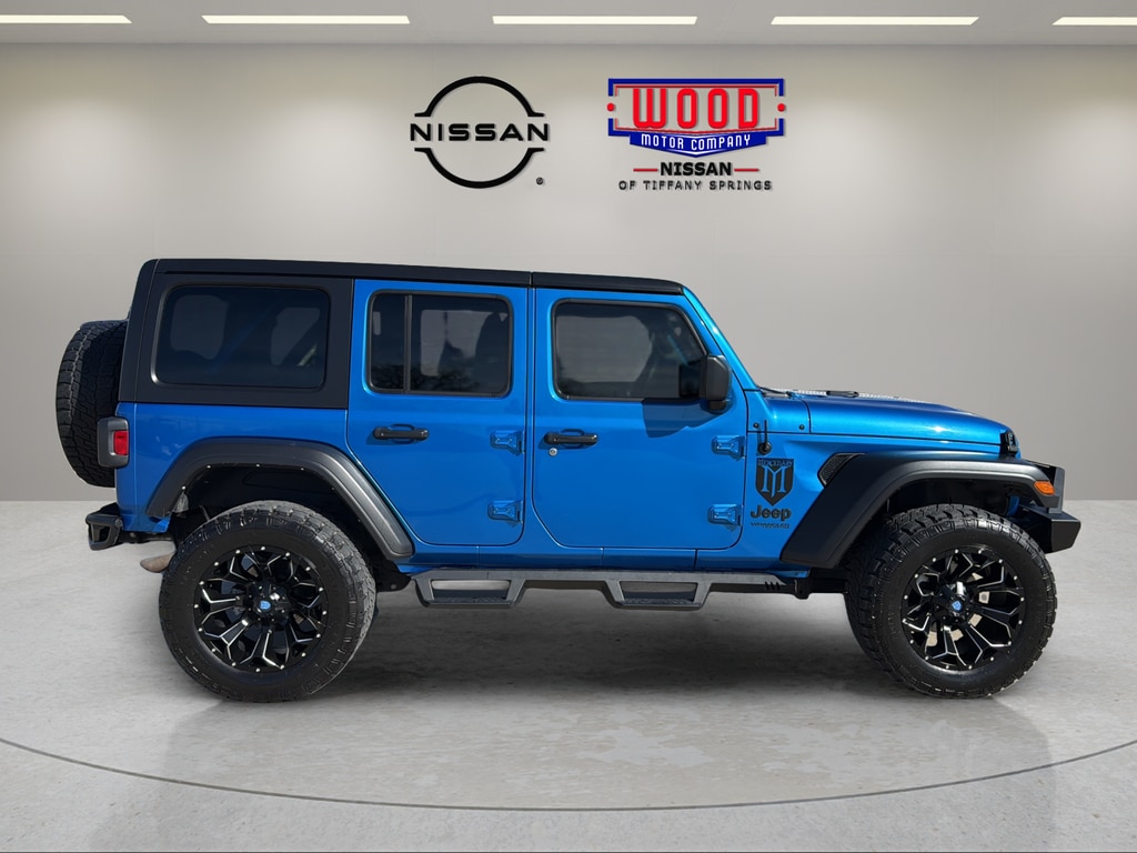 Used 2022 Jeep Wrangler Unlimited Sport S with VIN 1C4HJXDG8NW239915 for sale in Kansas City