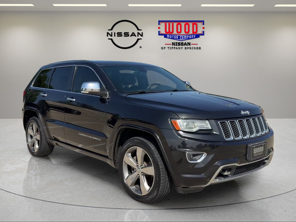 Used 2014 Jeep Grand Cherokee Overland with VIN 1C4RJFCG8EC329499 for sale in Kansas City