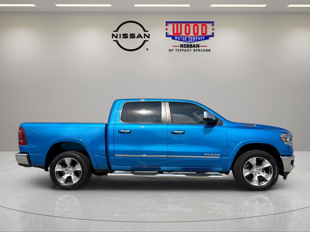 Used 2021 RAM Ram 1500 Pickup Laramie with VIN 1C6SRFJT5MN596443 for sale in Kansas City