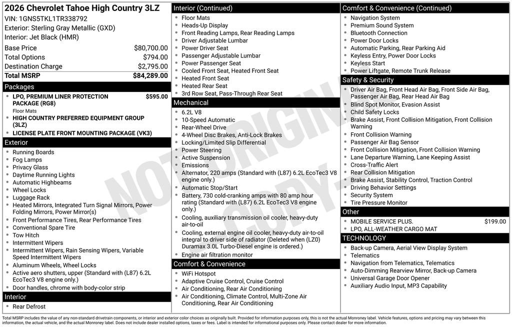 2026 Chevrolet Tahoe High Country - Photo 17