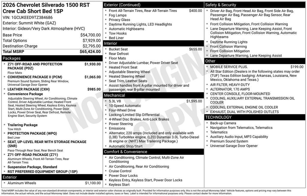 2026 Chevrolet Silverado 1500 RST - Photo 17