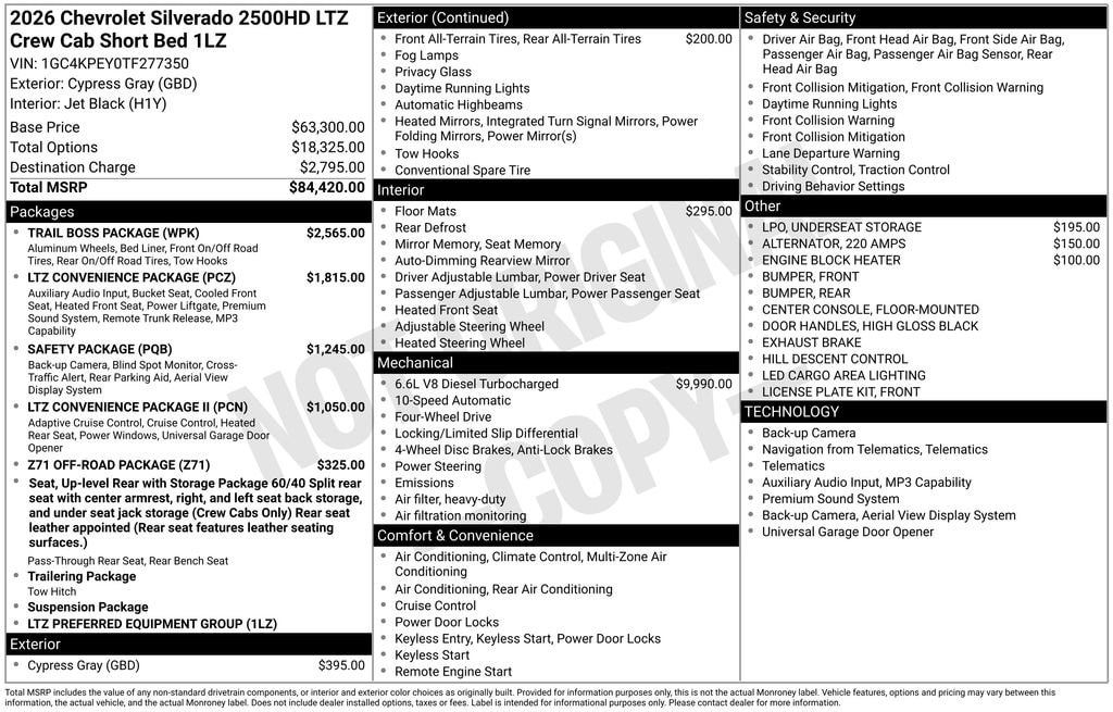 2026 Chevrolet Silverado 2500 HD LTZ - Photo 17