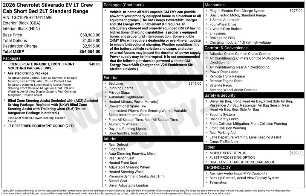 2026 Chevrolet Silverado EV LT - Photo 17