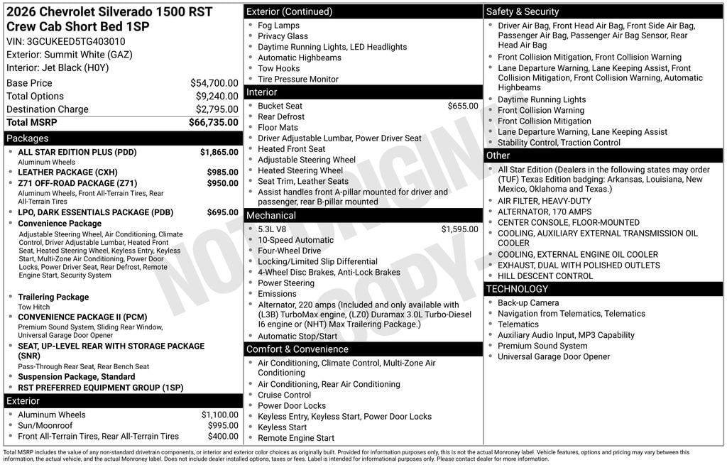 2026 Chevrolet Silverado 1500 RST - Photo 16