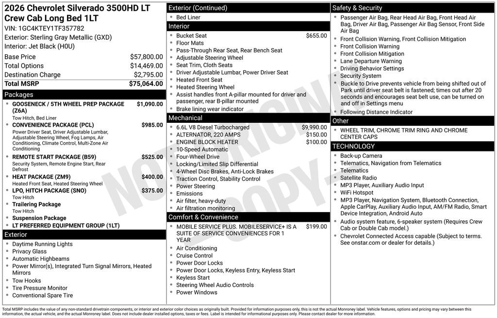 2026 Chevrolet Silverado 3500 HD LT - Photo 17