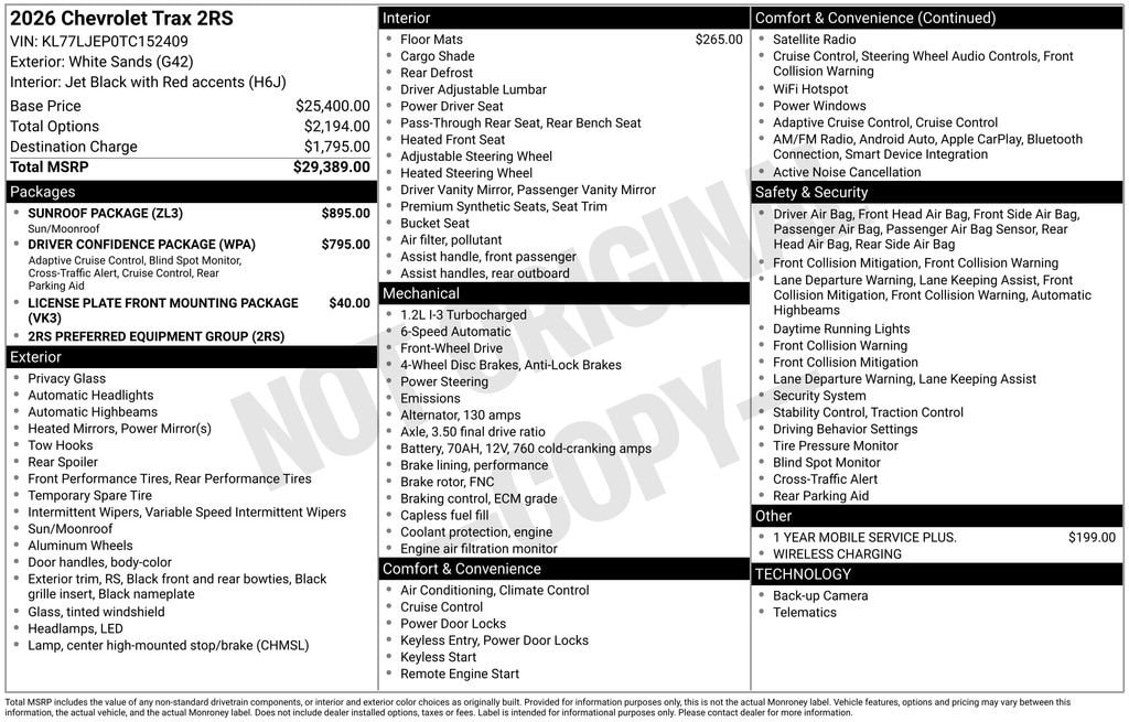 2026 Chevrolet Trax RS - Photo 17