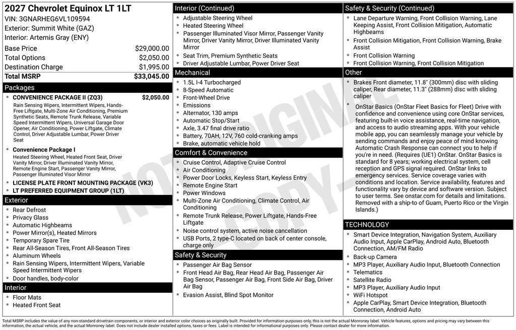 2027 Chevrolet Equinox LT - Photo 20