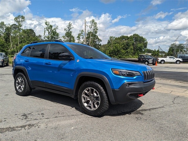 Used 2022 Jeep Cherokee Trailhawk with VIN 1C4PJMBX4ND510753 for sale in Vidalia, GA