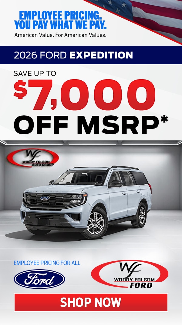 Shop New Ford Expeditions at Woody Folsom Ford in Baxley, GA