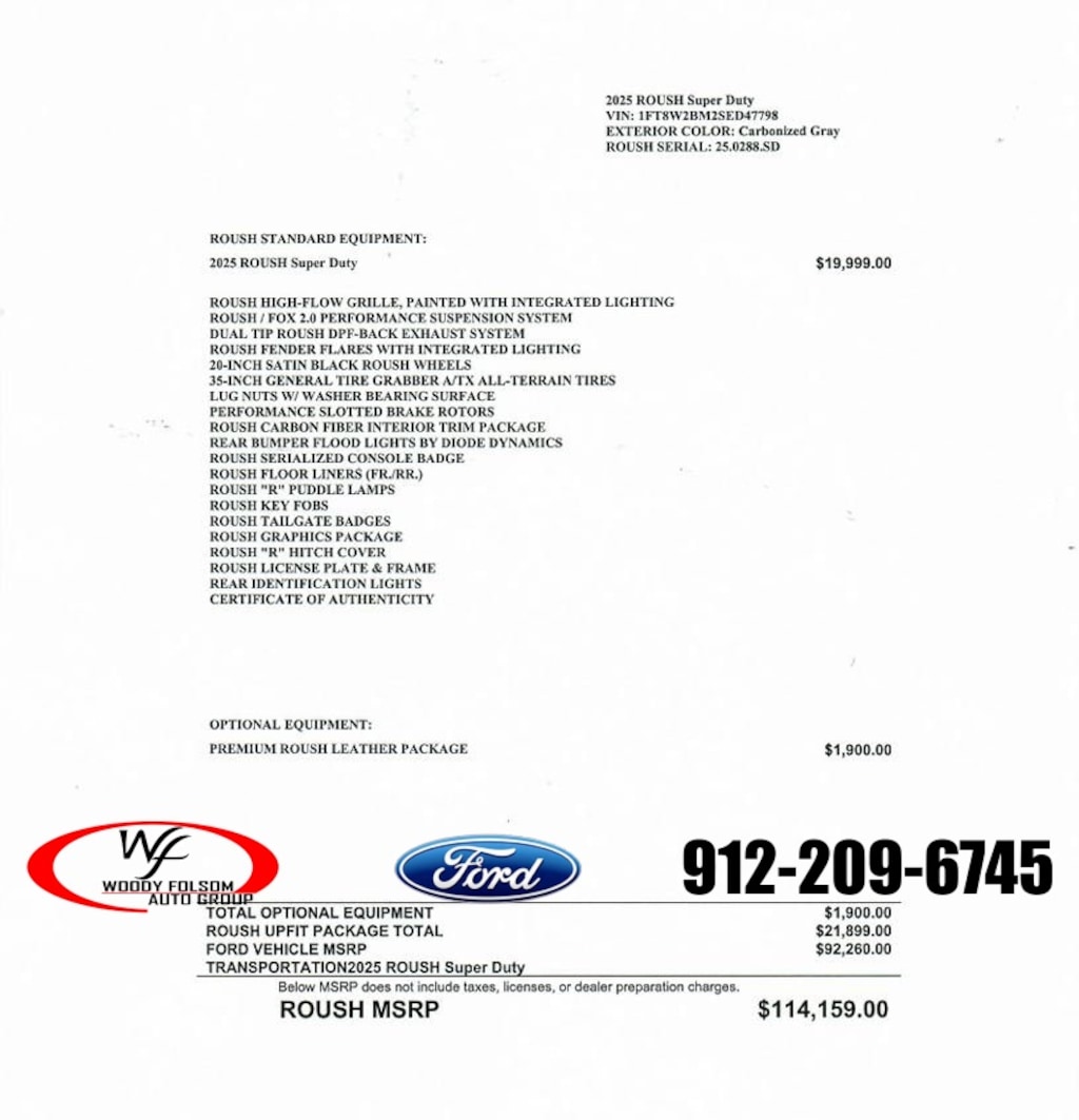 New 2025 Ford F-250SD ROUSH Truck