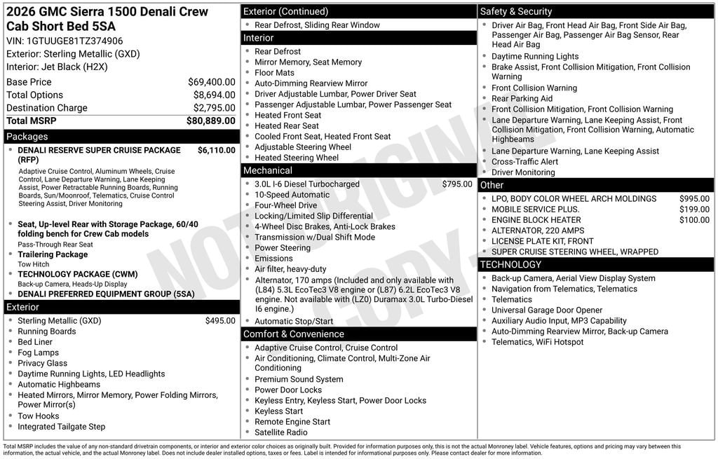 2026 GMC Sierra 1500 Denali - Photo 16