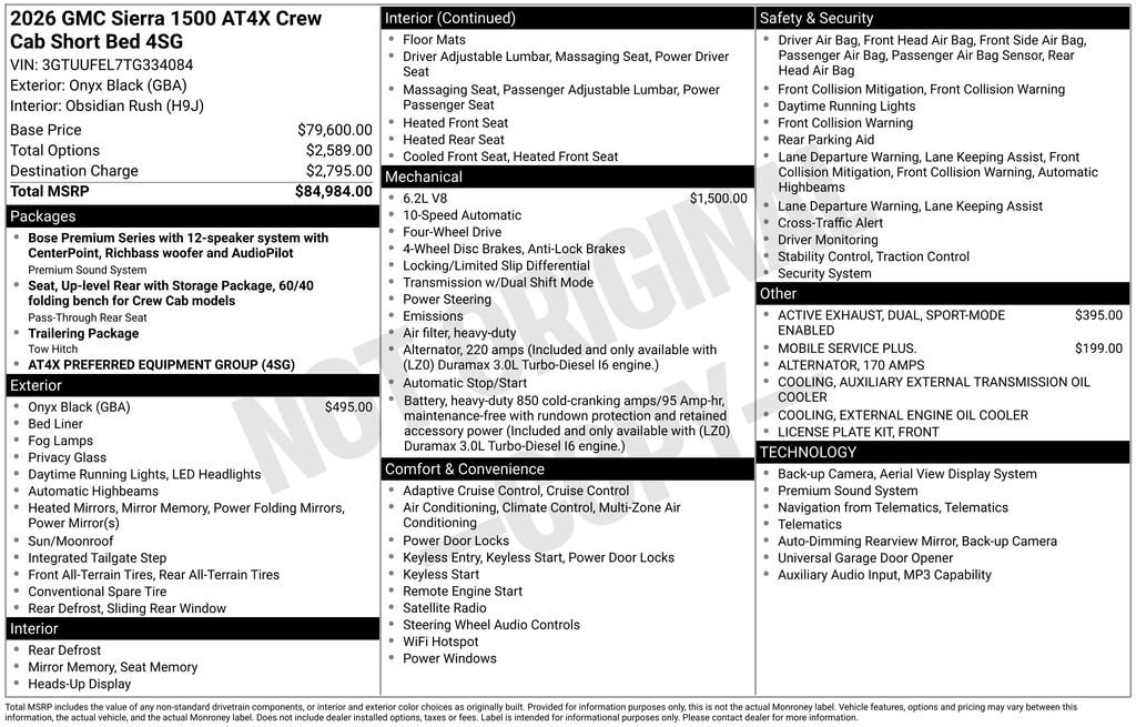 2026 GMC Sierra 1500 AT4X - Photo 16