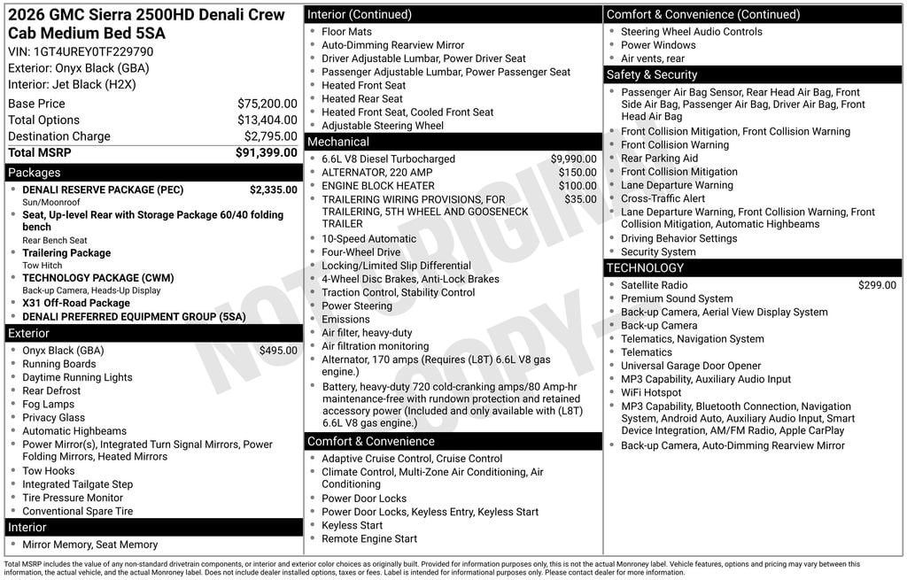 2026 GMC Sierra 2500HD Denali - Photo 16
