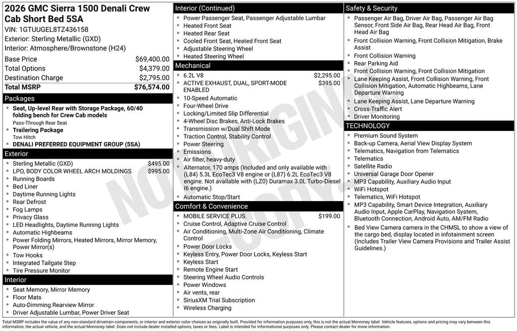 2026 GMC Sierra 1500 Denali - Photo 4