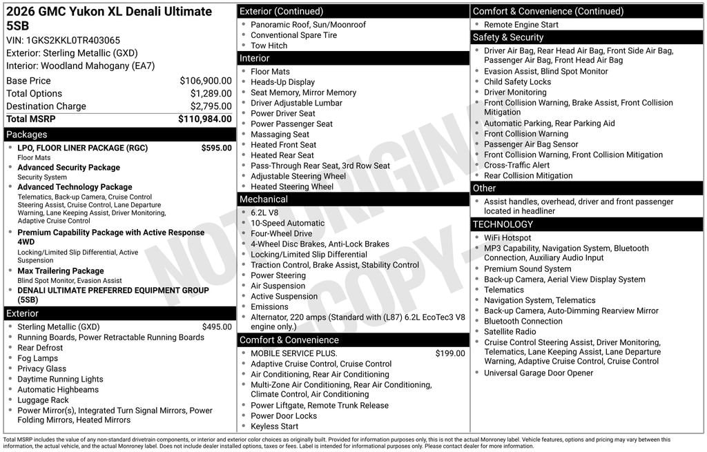 2026 GMC Yukon XL Denali Ultimate - Photo 18