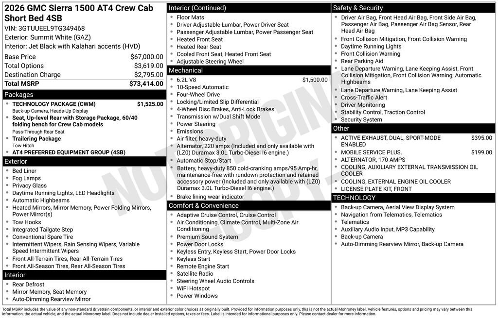 2026 GMC Sierra 1500 AT4 - Photo 17