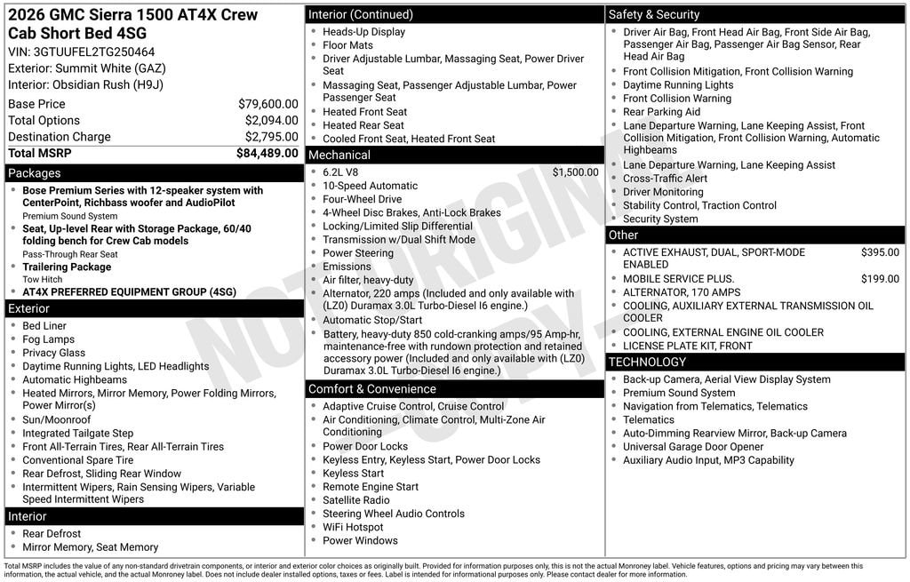 2026 GMC Sierra 1500 AT4X - Photo 21