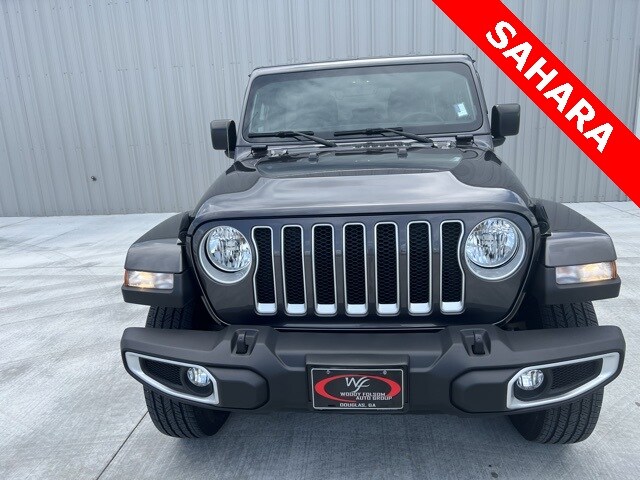 Used 2023 Jeep Wrangler 4-Door Sahara with VIN 1C4HJXEM4PW507379 for sale in Douglas, GA