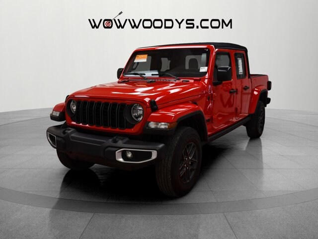 Certified 2024 Jeep Gladiator Sport S with VIN 1C6HJTAG7RL105568 for sale in Kansas City