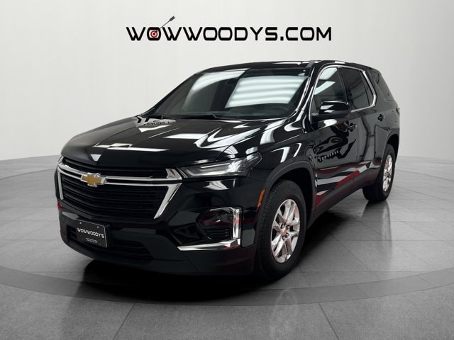 Certified 2023 Chevrolet Traverse LS with VIN 1GNEVFKWXPJ215585 for sale in Kansas City