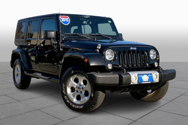 Used 2015 Jeep Wrangler Unlimited Sahara with VIN 1C4HJWEG0FL602848 for sale in Houston, TX