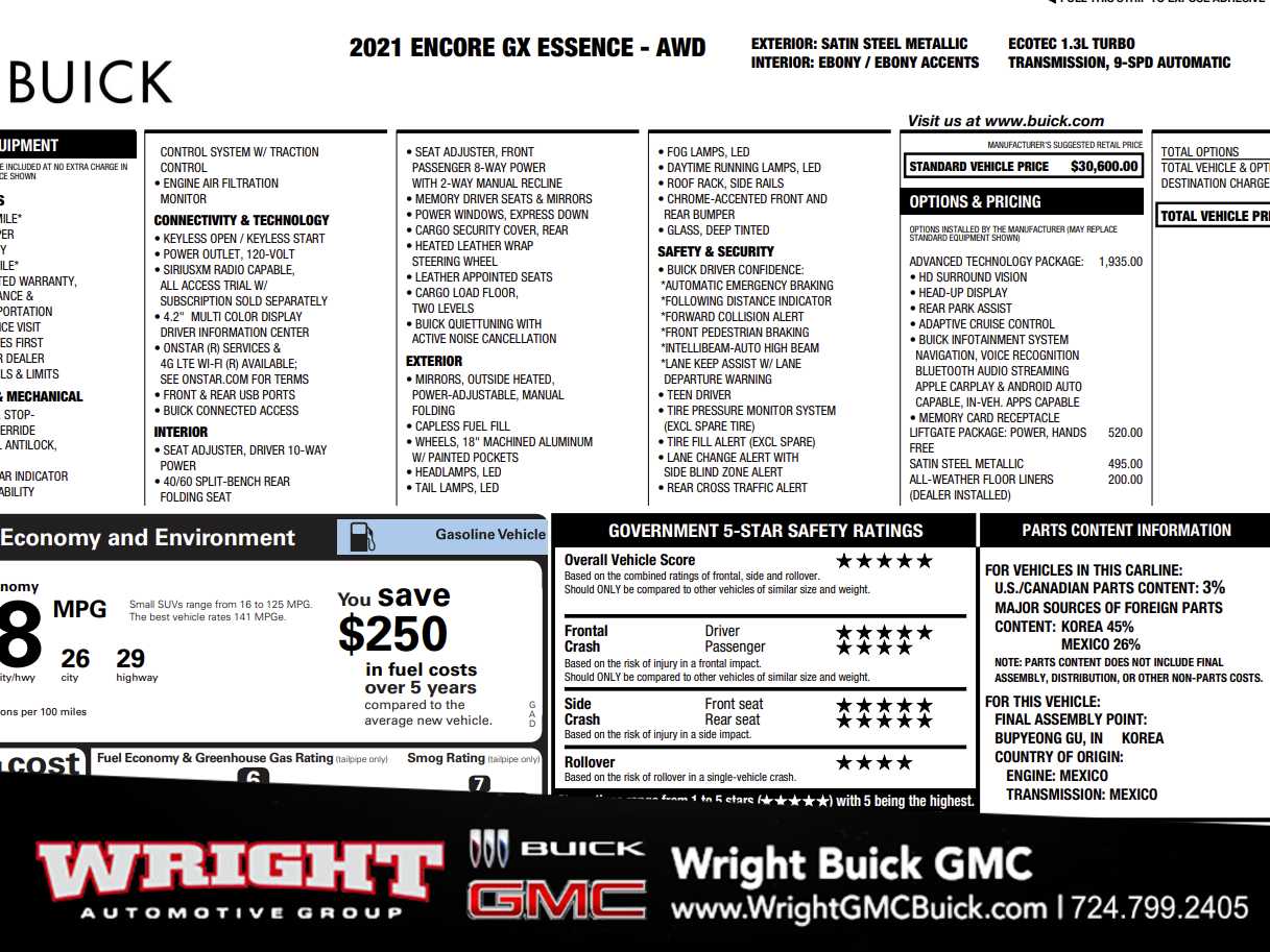 2021 Buick Encore GX Essence