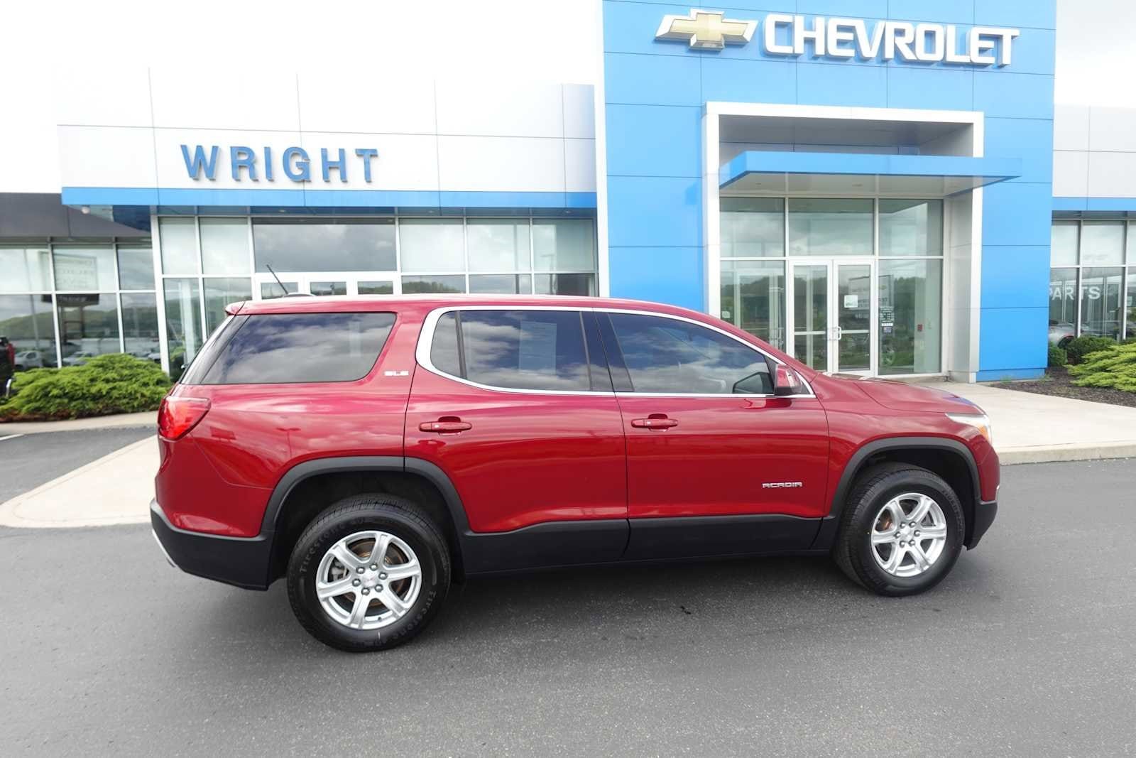 Used 2019 GMC Acadia SLE-1 with VIN 1GKKNRLA8KZ288775 for sale in Baden, PA