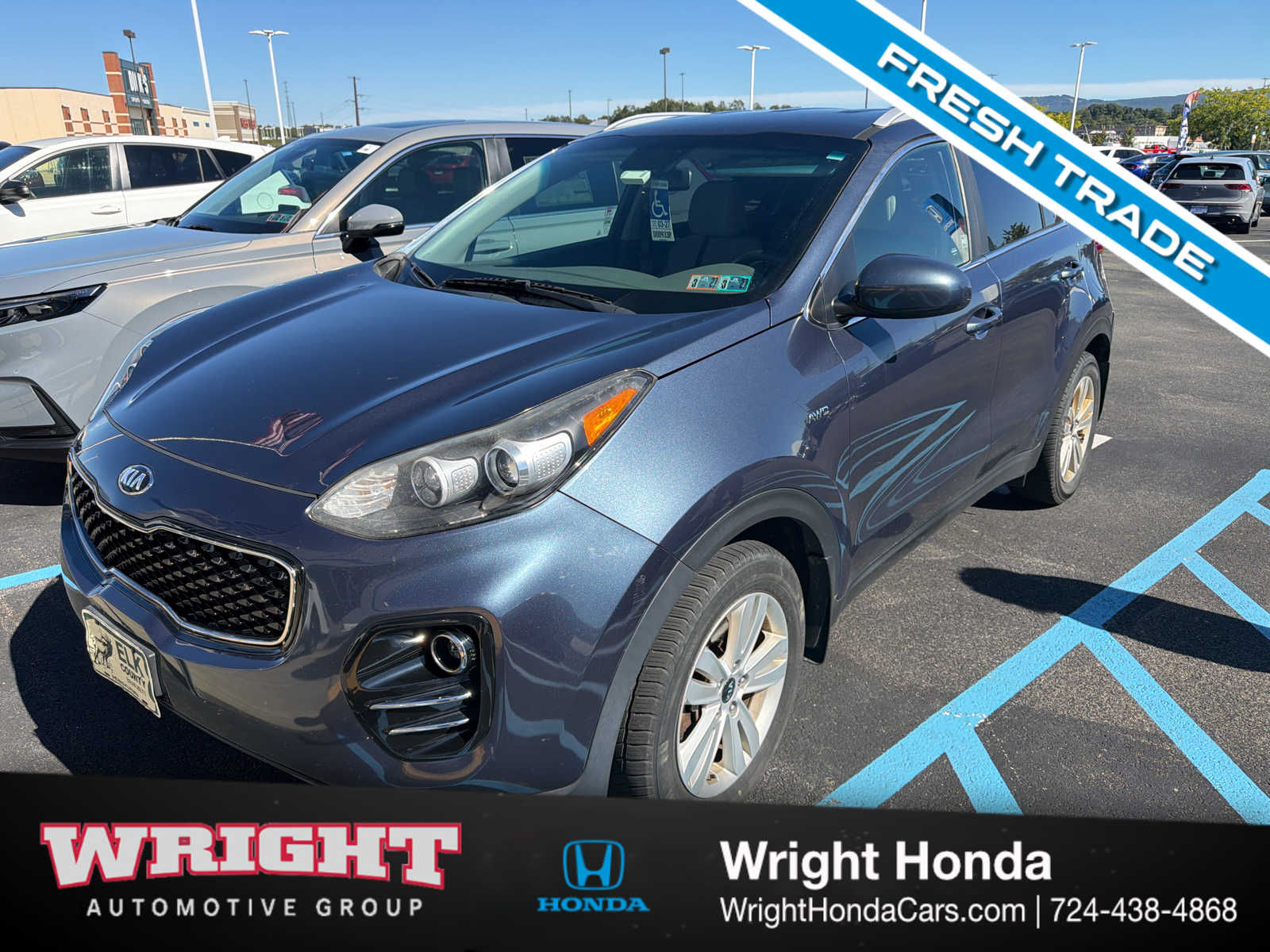 Used 2018 Kia Sportage LX with VIN KNDPMCAC5J7386758 for sale in Uniontown, PA