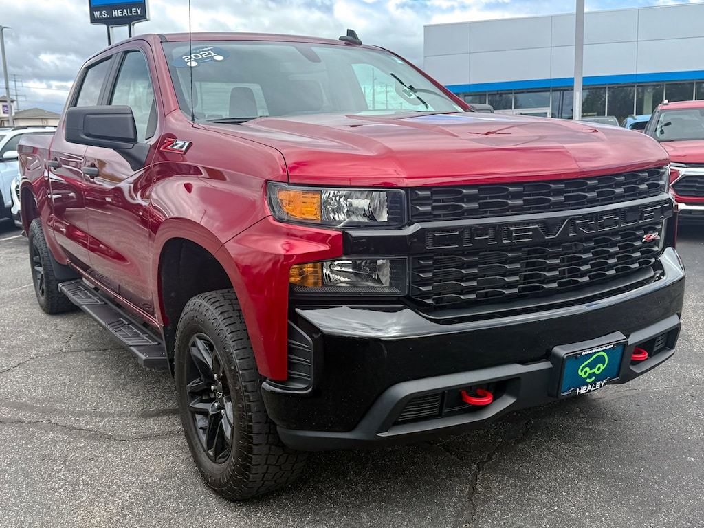 Used 2021 Chevrolet Silverado 1500 Custom Trail Boss Truck Crew Cab
