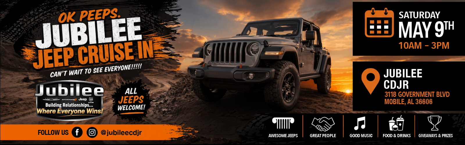 Jubilee Jeep Cruise In