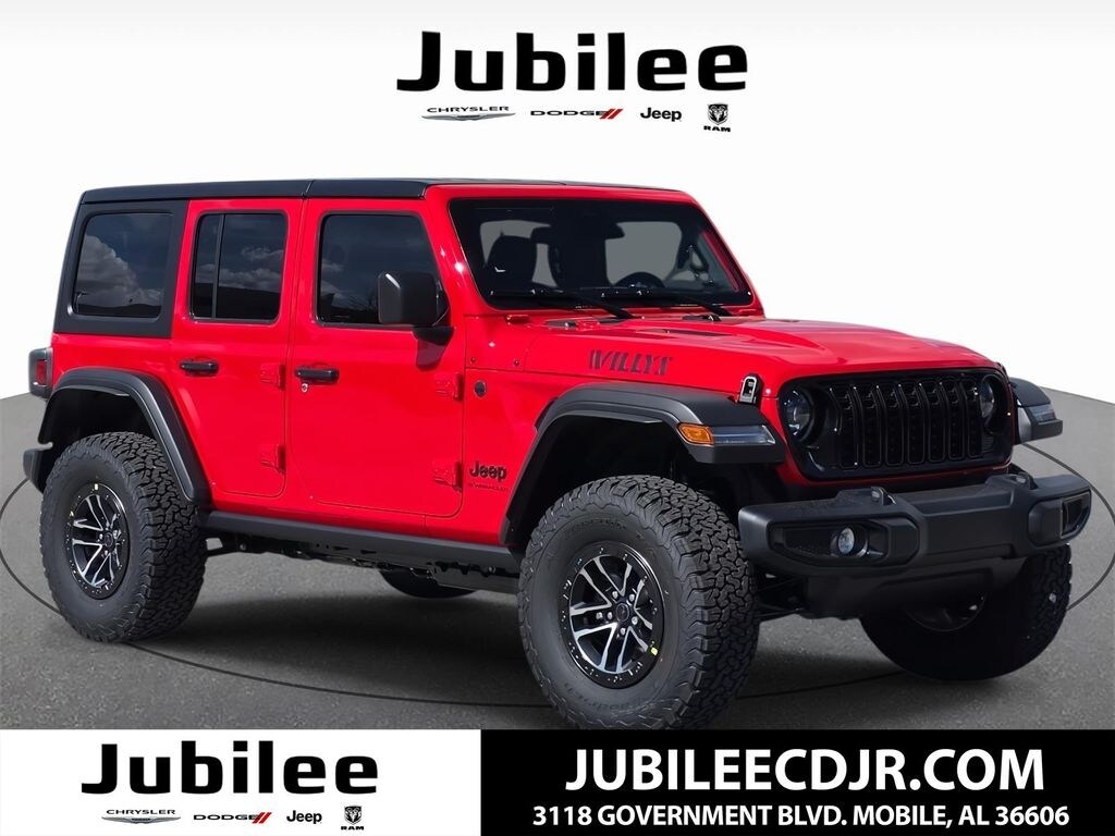 New 2026 Jeep Wrangler 4-DOOR WILLYS Sport Utility