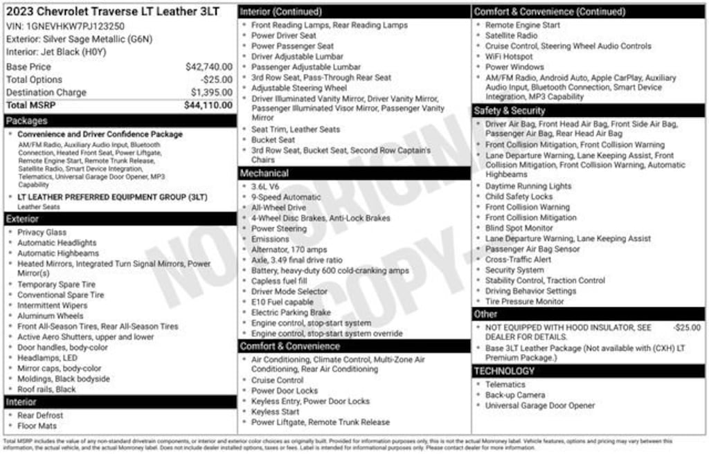 Used 2023 Chevrolet Traverse LT Leather SUV