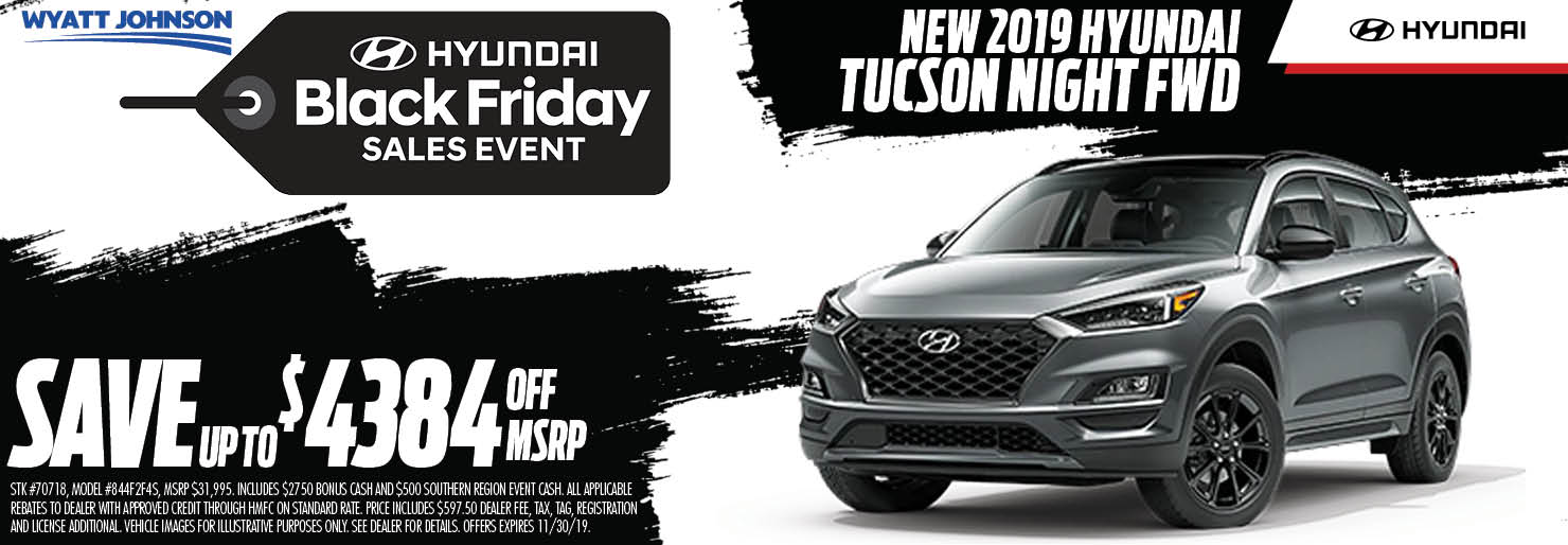 New Hyundai Dealer of Clarksville (931) 6484300 Wyatt Johnson Hyundai