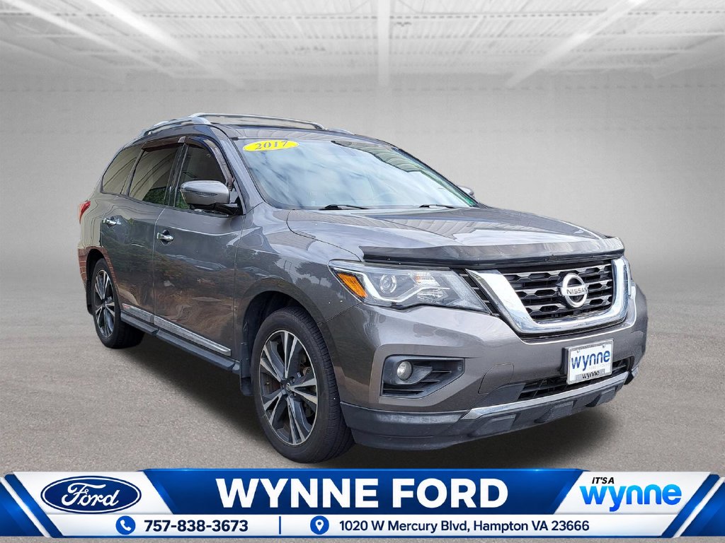 Used 2017 Nissan Pathfinder Platinum with VIN 5N1DR2MN9HC668832 for sale in Hampton, VA