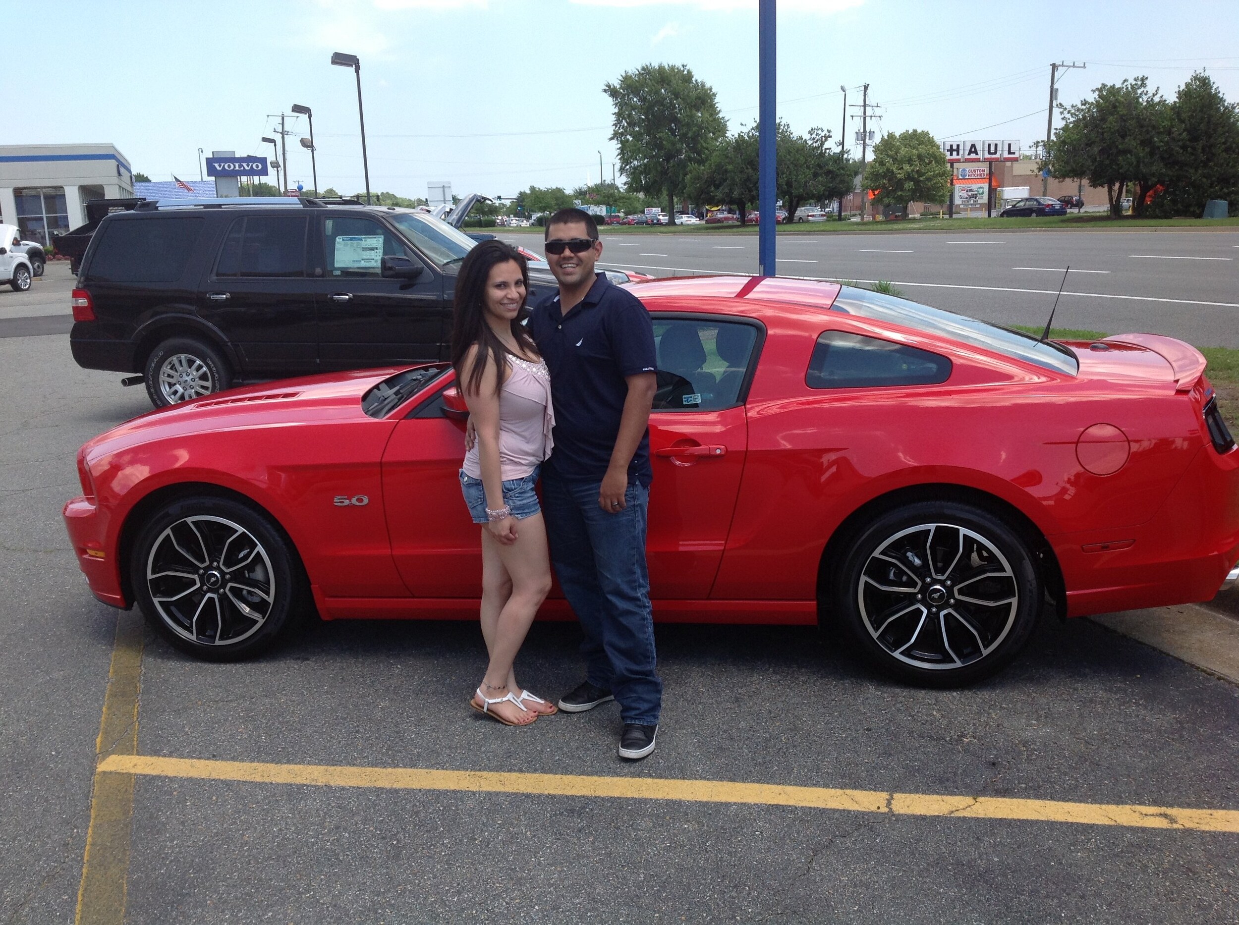 Another Happy Customer with a new Ford Mustang Hampton Ford Dealership 