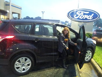 Happy with a new Ford at Wynne Ford Dealership in Hampton