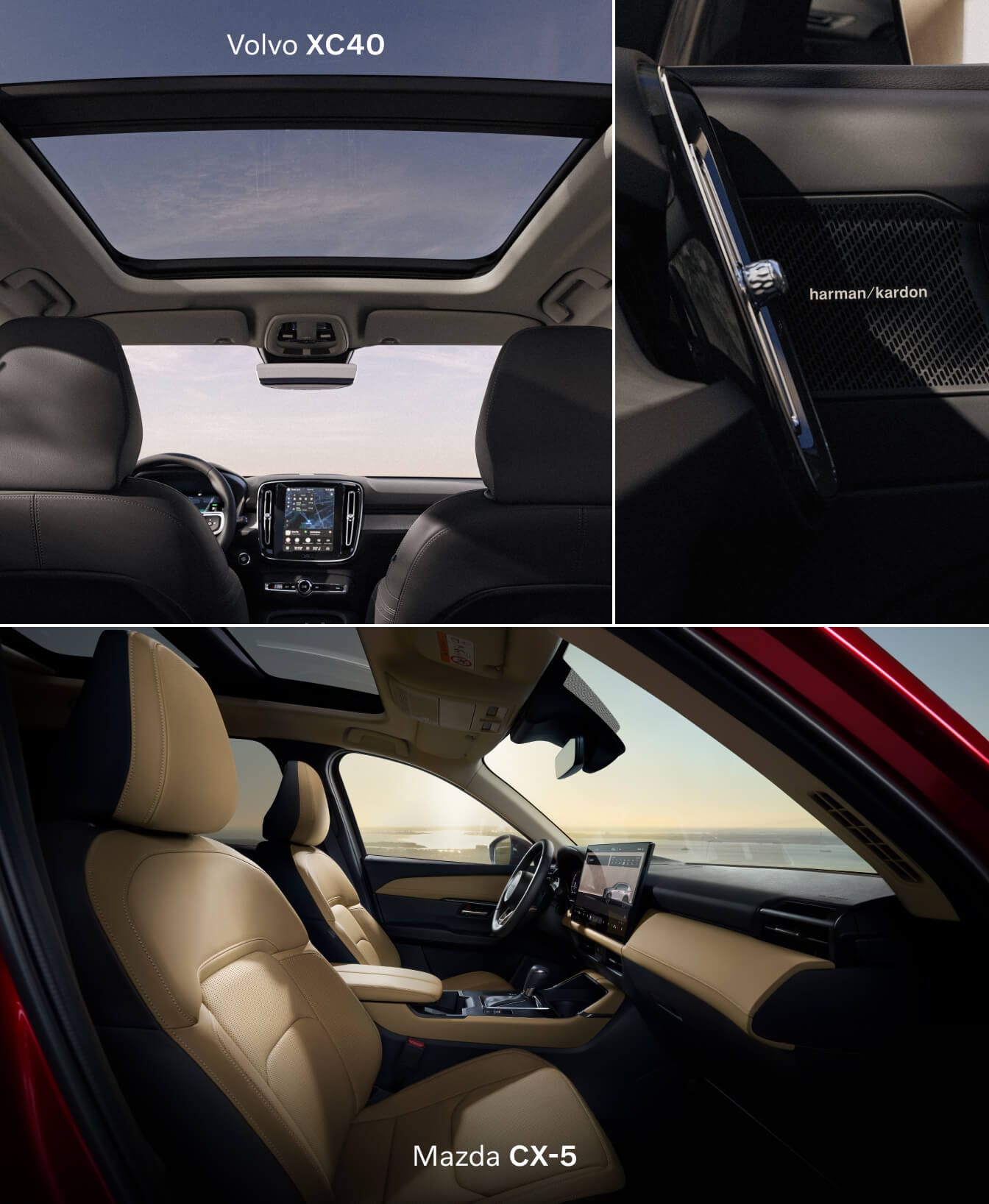 Volvo XC40 vs. Mazda CX-5 Interior Comparison